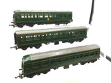 Triang R157/R158/R334 OO Gauge BR Green 3 Car Met Cam Lightweight DMU