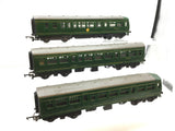 Triang R157/R158/R334 OO Gauge BR Green 3 Car Met Cam Lightweight DMU