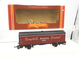 Hornby R141 OO Gauge PVB Curtain Sided Wagon Campbells Soups