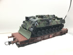Roco 47747 HO Gauge DB Flat Wagon with KFOR Armoured Engineers Vehicle Load