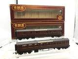 Airfix 54208/54210 OO Gauge BR Maroon Centenary Coaches x2