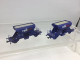 Roco HO Gauge Railpro Fccpps Ballast Wagon x2 (Lot 1)