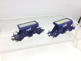 Roco HO Gauge Railpro Fccpps Ballast Wagon x2 (Lot 1)