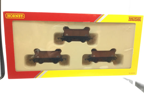 Hornby R6473 OO Gauge BR 27t Tippler Wagon Set of 3