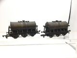 Dapol B644 OO Gauge 6 Wheel Milk Tank West Park Dairy x2 (Weathered)
