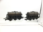 Dapol B644 OO Gauge 6 Wheel Milk Tank West Park Dairy x2 (Weathered)