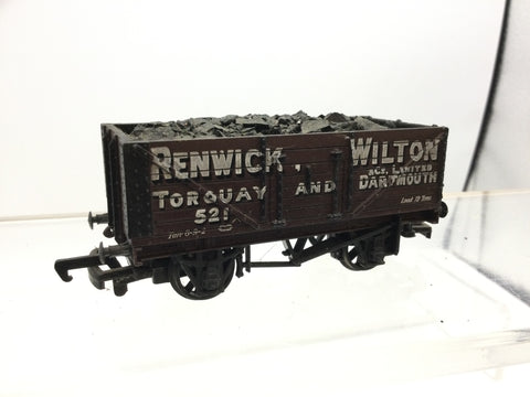 Replica 13208 OO Gauge 7 Plank Wagon Renwick Wilton & Co, Torquay