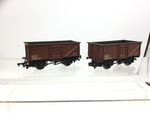 Bachmann 33-750C OO Gauge 16t Steel Mineral Wagon BR Brown B160415 x2