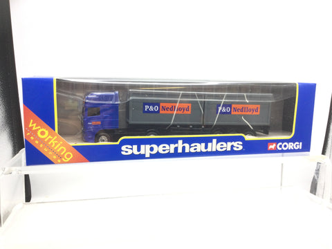 Corgi TY87004 1/64 Scale Superhaulers DAF 95 Truck and Trailer P&O Nedlloyd
