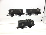 Dapol B14 OO Gauge GWR 7 Plank Open Wagon x3