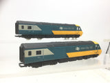 Hornby OO Gauge BR Blue/Yellow HST Power/Dummy Car W43002/W43003
