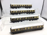 Replica 12041/12051 OO Gauge GWR Collett Coach x4