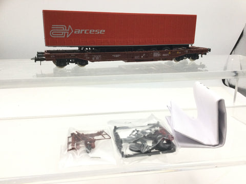 Roco 66586 HO Gauge FS Pocket Wagon with Arcese Truck Trailer Load