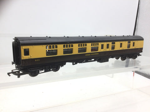 Hornby R932 OO Gauge GWR Mk 1 Brake Coach 5104