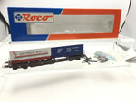 Roco 46379 HO Gauge OBB Flat Wagon with Gottardo Ruffoni Truck Trailer Load