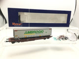 Roco 66711 HO Gauge FS Pocket Wagon with Ambrogio Truck Trailer Load