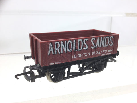 Hornby R097 OO Gauge 5 Plank Wagon Arnolds Sands (UNBOXED)