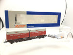 Roco 66986 HO Gauge OBB Flat Wagon with Rail Cargo Austria Container Load