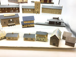 Job Lot of Kit Built N Gauge Buildings/Stations/Church/Houses