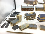 Job Lot of Kit Built N Gauge Buildings/Stations/Church/Houses
