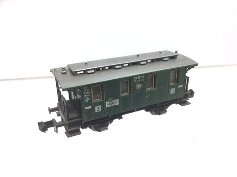 Fleischmann 8051 N Gauge DRG 4 Wheel Passenger Coach 04 90 33