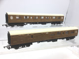 Triang/Hornby R745/R746 OO Gauge Teak Thompson Coaches