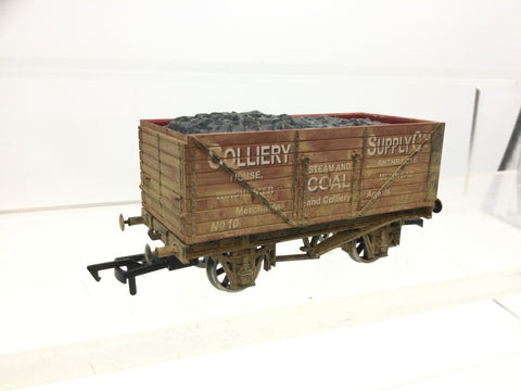 Dapol/Wessex Wagons OO Gauge 8 Plank Wagon Colliery Supply Co, Winchester 10 (Weathered)