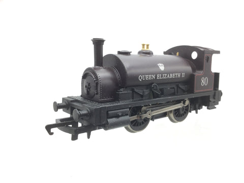 Hornby R2597 OO Gauge Class 0F Pug 80 Queen Elizabeth II