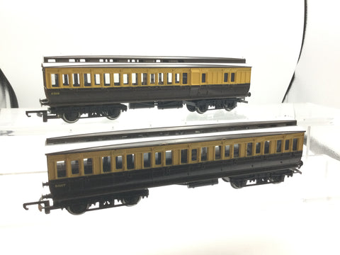 Triang/Hornby R332/R333 OO Gauge GWR Clerestory Coach x2