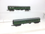 Lima 0352/0354 N Gauge BR Green Mk 1 Coaches S1297