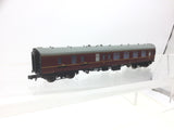 Graham Farish 374-187 N Gauge BR Maroon Mk1 BSK Brake 2nd Corr Coach M34140