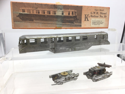 K's Kit Built OO Gauge Whitemetal GWR Passenger Railcar
