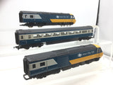 Hornby R332 OO Gauge Intercity HST 125 Blue/Yellow 3 Car Set