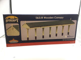 Bachmann 44-0188B OO Gauge S&DJR Wooden Canopy Chocolate and Cream
