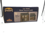 Bachmann 44-0219B OO Gauge Low Relief Stone Terrace Left Hand Door Brown
