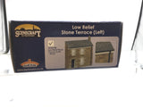 Bachmann 44-0219B OO Gauge Low Relief Stone Terrace Left Hand Door Brown