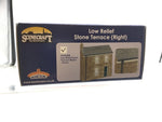 Bachmann 44-0220B OO Gauge Low Relief Stone Terrace Right Hand Door Green