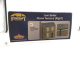 Bachmann 44-0220B OO Gauge Low Relief Stone Terrace Right Hand Door Green
