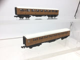 Minitrix 13013 N Gauge LNER Gresley 3rd Class Coach 4173 x2