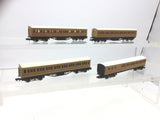 Graham Farish N Gauge LNER Teak 57ft Mainline Coaches x4