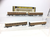 Graham Farish N Gauge LNER Teak 57ft Mainline Coaches x4