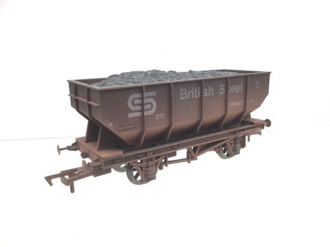 Dapol 4F-034-101 OO Gauge 21t Hopper Wagon British Steel Consett Weathered