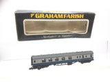 Graham Farish 0695 N Gauge BR Blue/Grey Mk1 Brake End Coach E21008