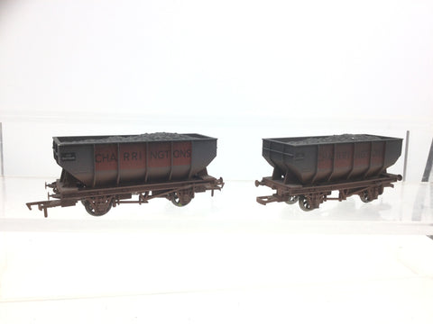 Dapol 4F-034-004 OO Gauge 21t Hopper Wagon Charringtons Weathered x2
