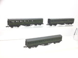 Graham Farish N Gauge SR Green Suburban/Mainline Coach x3