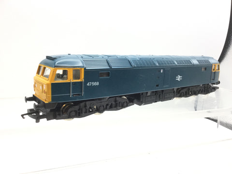Hornby R404 OO Gauge BR Blue Class 47 No 47568