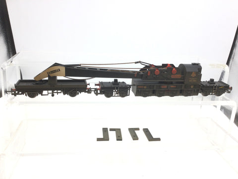 Hornby R6610 OO Gauge BR Black Breakdown Crane (Weathered)