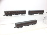 Graham Farish NR60M N Gauge LMS Suburban Composite Coach 7094 x3