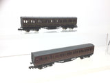 Graham Farish 0606/0616 N Gauge LMS Suburban Coach x2
