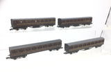 Graham Farish 0606/0616 N Gauge LMS Suburban Coach x4